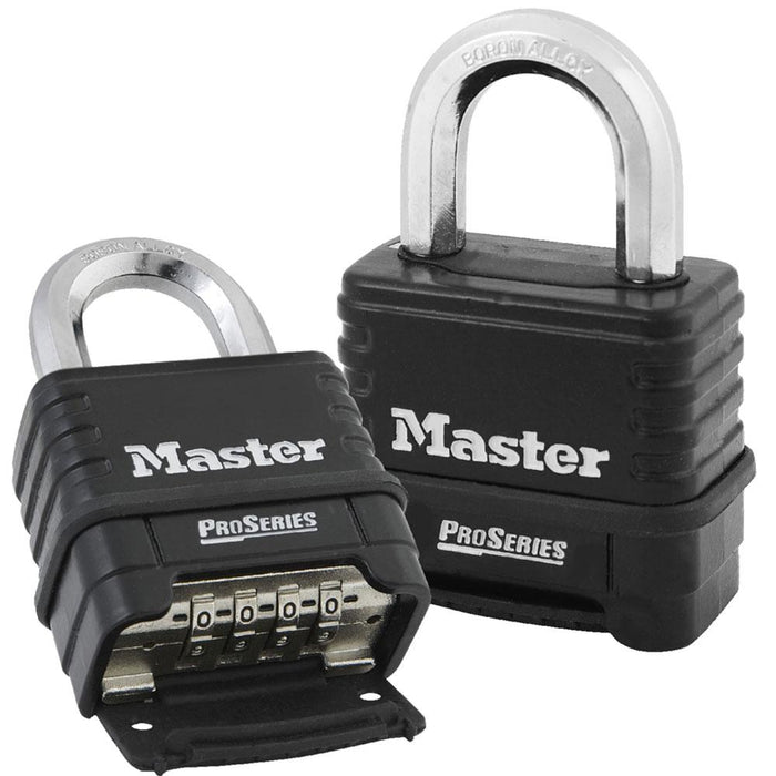 Master Lock 1178 ProSeries® Zinc Die-Cast Resettable Combination Padlock, Black 2-1/4in (57mm) Wide-Combination-Master Lock-1178-AmericanLocks.com