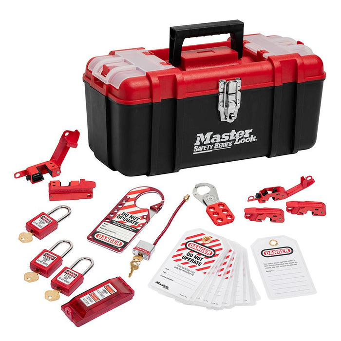 Master Lock 1457E410 Personal Safety Lockout Pouch, Electrical Focus with Zenex™ Thermoplastic Padlocks-Master Lock-1457E410KA-AmericanLocks.com