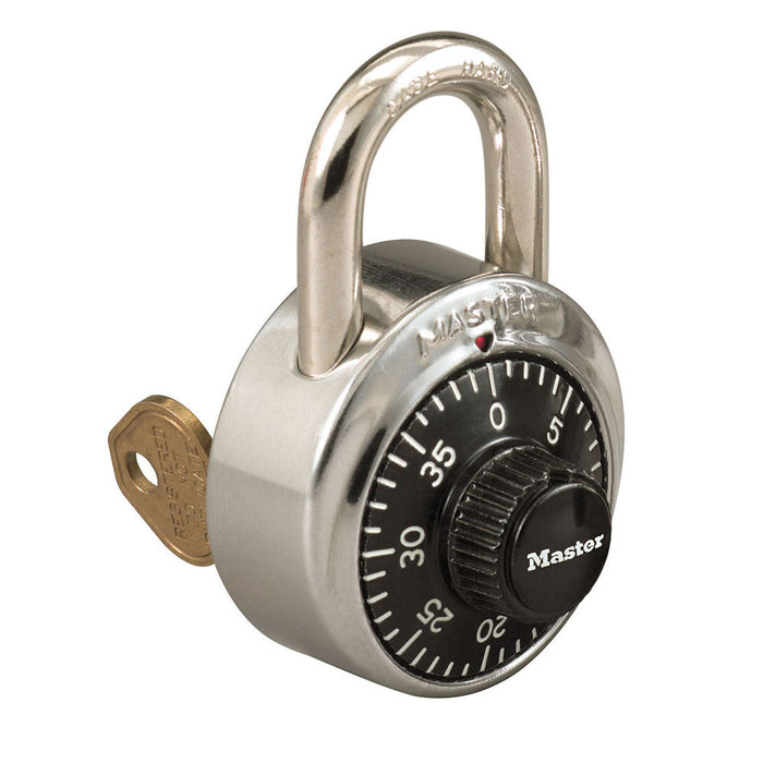 Master Lock 1525 Combination Padlock 1-7/8in (48mm) wide 3/4in tall shackle-1525-Master Lock-1525-AmericanLocks.com