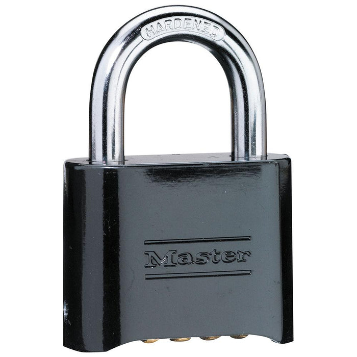 Master Lock 178 Resettable Combination Zinc Die-Cast Padlock, Black 2in (51mm) Wide-Combination-Master Lock-178BLK-AmericanLocks.com