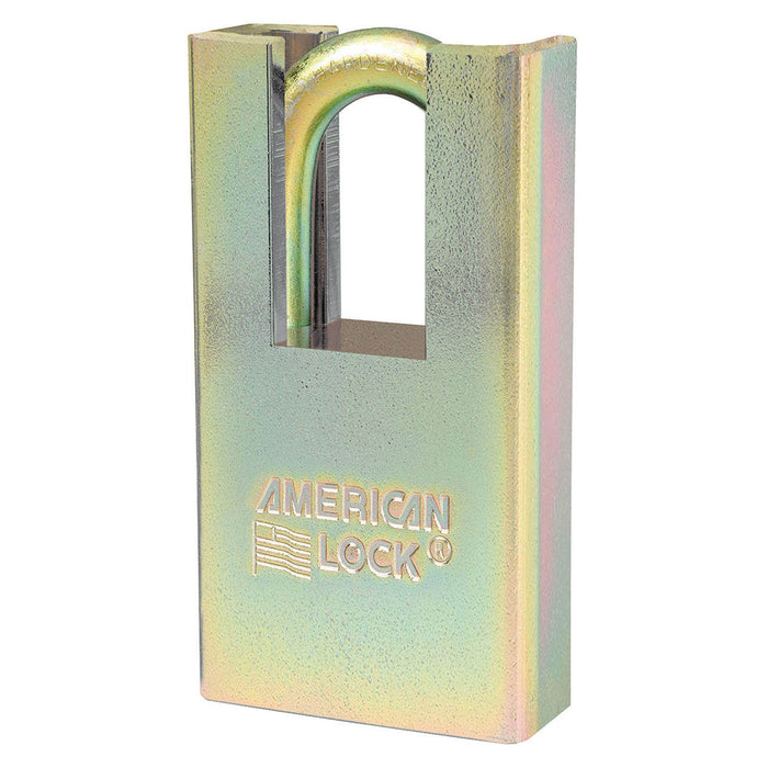 1-3/4in (44mm) Shrouded Solid Steel BumpStop® Rekeyable Pin Tumbler Government Padlock-Master Lock-A5200GLSHNKA-Keyed Alike-AmericanLocks.com