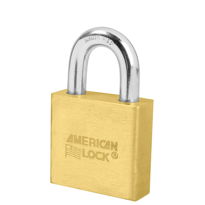 American Lock A5570 Solid Brass Padlock 2in (51mm) wide 1-1/8in tall shackle-Master Lock-A5570KA-Keyed Alike-AmericanLocks.com