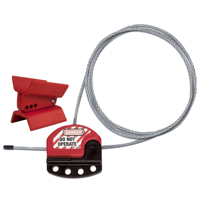 Master Lock S3921 Butterfly Valve Lockout Kit, Device and S806CBL3-Master Lock-S3921-AmericanLocks.com