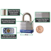 Master Lock 7 Laminated Steel Padlock 1-1/8in (29mm) Wide-Keyed-Master Lock-MasterLocks.com