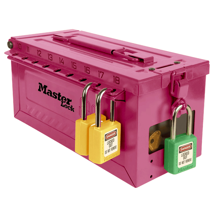Master Lock S600 Portable Group Lockout Box with Key Window