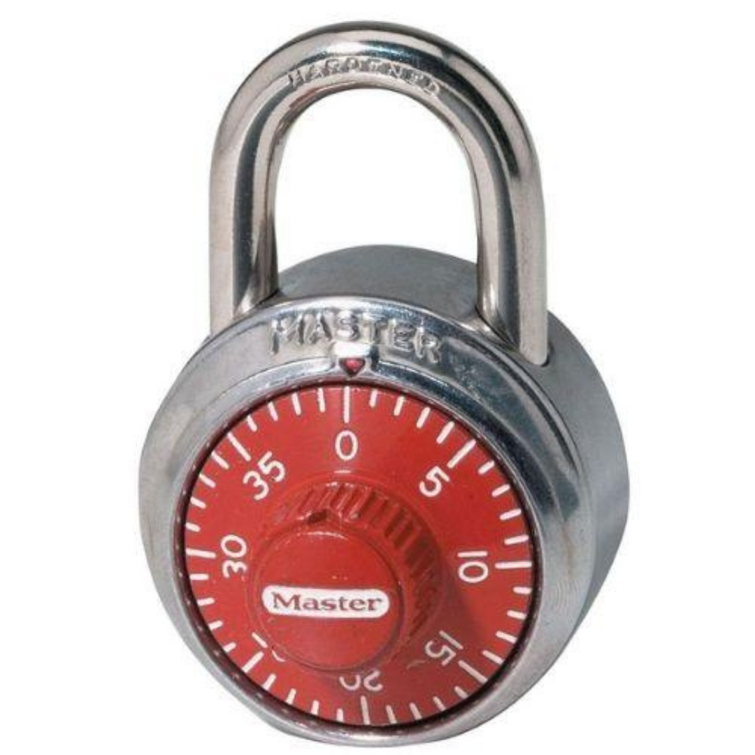 Master Lock 1504D Combination Dial Padlock; Dial 1-7/8in (48mm) Wide ...