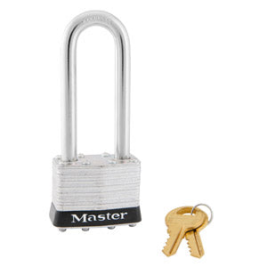 Master Lock 1 Laminated Steel Padlock 1-3/4in (44mm) Wide-Keyed-Master Lock-Black-Keyed Different-1LJBLK-MasterLocks.com