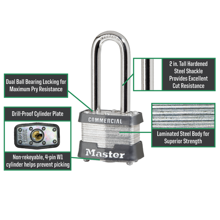 Master Lock 3LH Laminated Steel Padlock