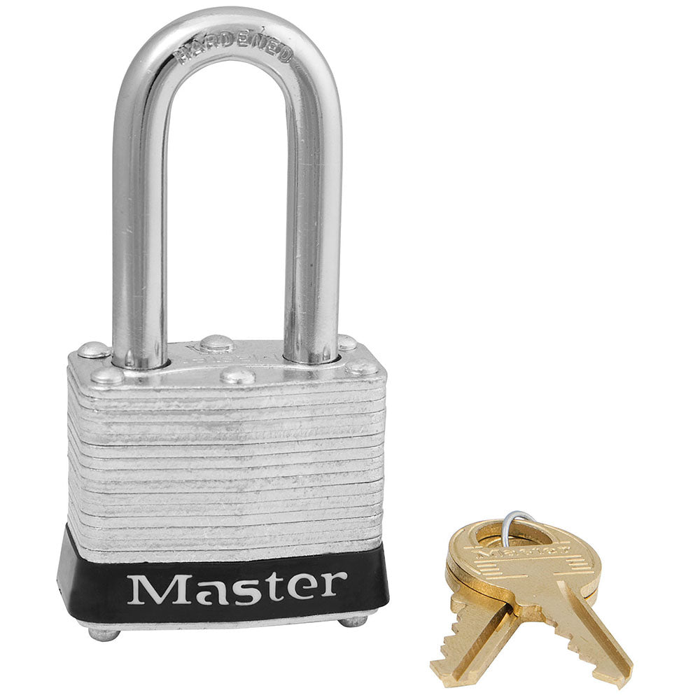 Master Lock 3LF Laminated Steel Padlock (Colored Bumper