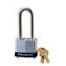 Master Lock 3 Laminated Steel Padlock 1-9/16in (40mm) Wide-Keyed-Master Lock-Black-Keyed Alike-3KALHBLK-MasterLocks.com