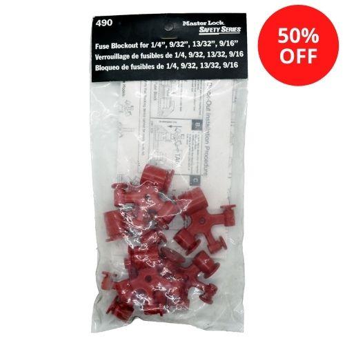 Master Lock 490 Fuse Blockout for 1-1/4in, 9/32in, 13/32in, 9/16in-Master Lock-490-AmericanLocks.com