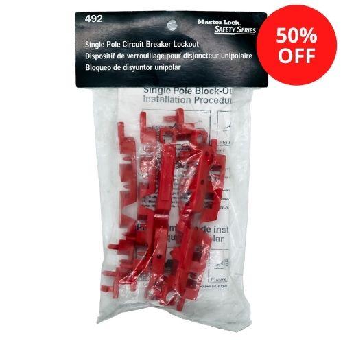 Master Lock 492 Single Pole Circuit Breaker Lockout-Master Lock-492-AmericanLocks.com