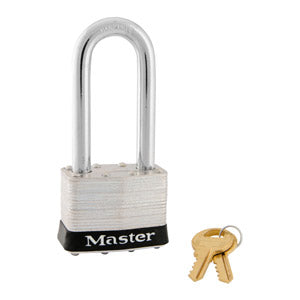 Master Lock 5 Laminated Steel Padlock 2in (51mm) Wide-Keyed-Master Lock-Black-Keyed Alike-5KALJBLK-MasterLocks.com