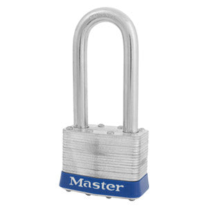 Master Lock 5 Laminated Steel Padlock 2in (51mm) Wide-Keyed-Master Lock-Blue-Keyed Alike-5KALJBLU-MasterLocks.com