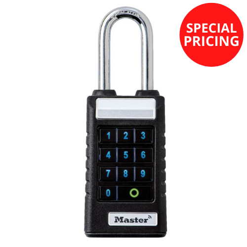Master Lock 6400LJENT Bluetooth® Extended Shackle Padlock for Business Applications-Master Lock-6400LJENT-AmericanLocks.com