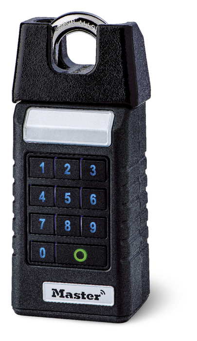 Master Lock 6400SHENT Bluetooth® Shrouded Shackle Padlock for Business Applications-Master Lock-6400SHENT-AmericanLocks.com