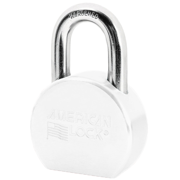 American Lock A700 Solid Steel (Chrome Plated) Padlock 2-1/2in (64mm) wide 1-1/16in tall shackle