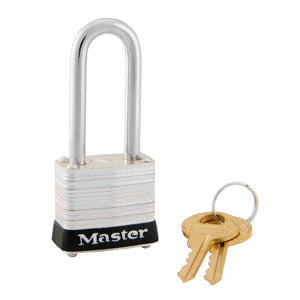 Master Lock 7 Laminated Steel Padlock 1-1/8in (29mm) Wide-Keyed-Master Lock-Keyed Different-1-1/2in-7LFBLK-MasterLocks.com