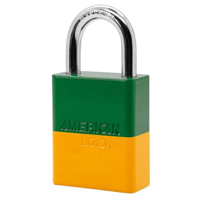 American Lock S1105PC Powder Coated Dual Colored Aluminum Padlock