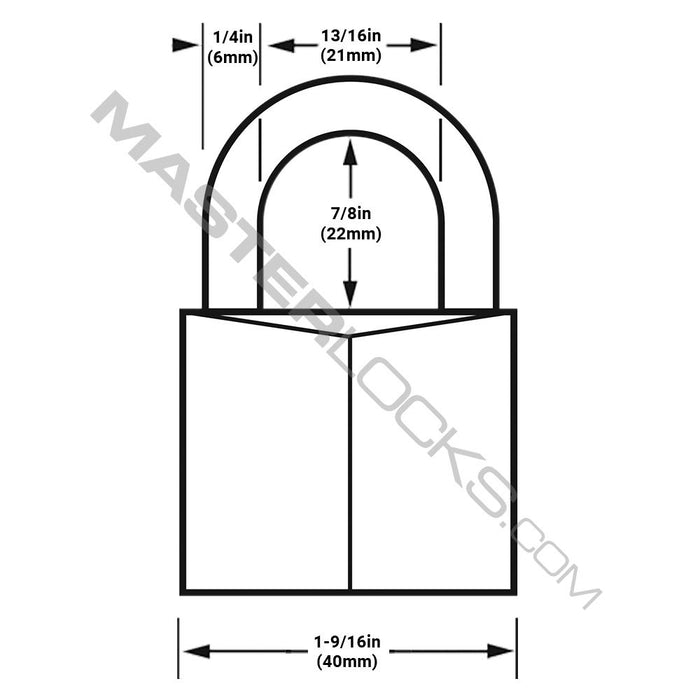 Master Lock 141T Covered Solid Body Padlock; 2 Pack 1-9/16in (40mm) Wide-Keyed-Master Lock-141T-AmericanLocks.com