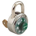 Master Lock 1525COLOR Combination Padlock 1-7/8in (48mm) wide 3/4in tall shackle-1525-Master Lock-1525GRN-Green-AmericanLocks.com