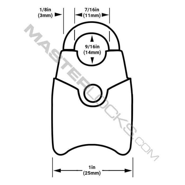 Master Lock 4689Q TSA-Accepted Luggage Lock with Shrouded Shackle; Assorted Colors; 4 Pack 1in (25mm) Wide-Keyed-Master Lock-4689Q-AmericanLocks.com