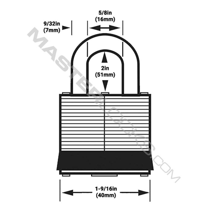 Master Lock 3LH Laminated Steel Padlock