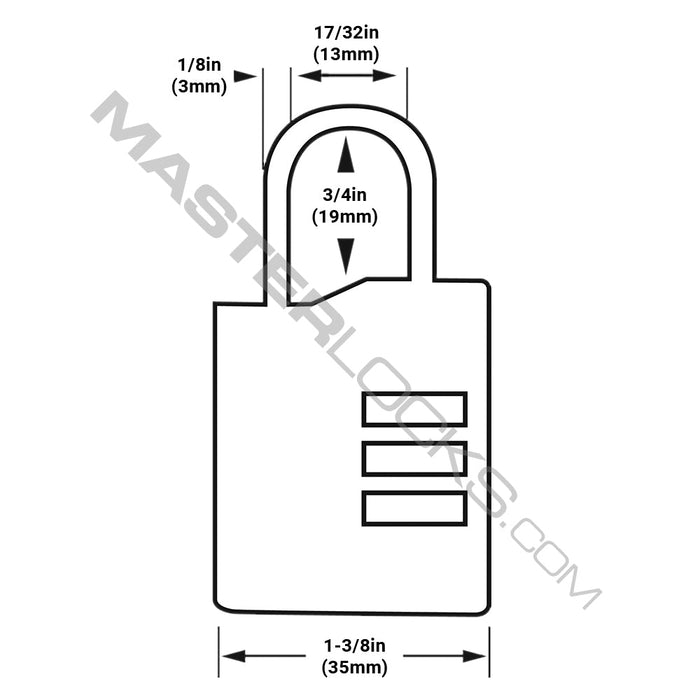 Master Lock 4684T Set Your Own Combination TSA-Accepted Luggage Lock 2 Pack 1-3/8in (35mm) Wide-Combination-Master Lock-4684T-AmericanLocks.com