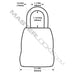 Master Lock 5400D Set Your Own Combination Portable Lock Box 3-1/4in (83mm) Wide-Combination-Master Lock-5400D-AmericanLocks.com