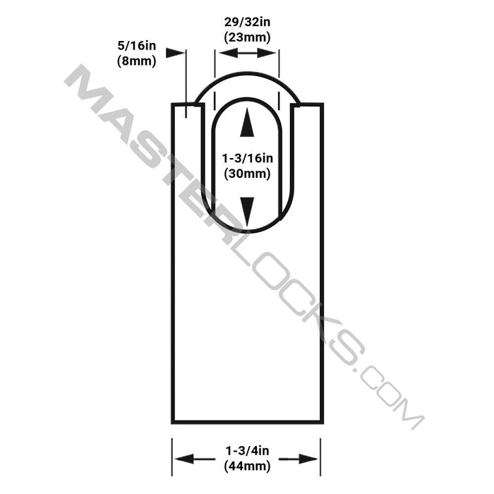 Master Lock 7045 ProSeries® Shrouded Solid Steel Rekeyable Padlock 1-3/4in (44mm) Wide-Keyed-Master Lock-AmericanLocks.com