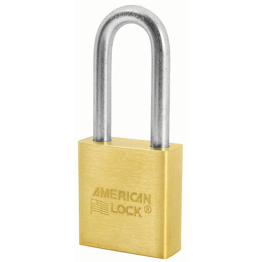 American Lock A21 Solid Brass Padlock 1-3/4in (44mm) wide 2in tall shackle-Master Lock-A21KA-Keyed Alike-AmericanLocks.com
