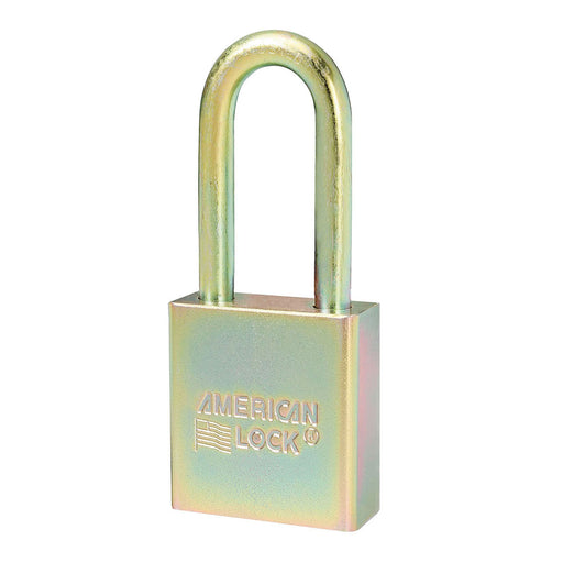 1-3/4in (44mm) Solid Steel BumpStop&reg; Rekeyable Pin Tumbler Government Padlock with 2in (50mm) Shackle-Master Lock-A5201GLNKA-Keyed Alike-AmericanLocks.com