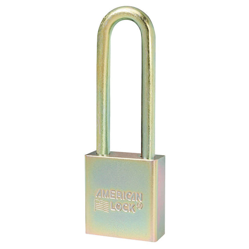 1-3/4in (44mm) Solid Steel BumpStop® Rekeyable Pin Tumbler Government Padlock Padlock with 3in (76mm) Shackle-Master Lock-A5202GLN-AmericanLocks.com