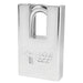 American Lock A5360 Shrouded Solid Steel (Chrome Plated) Padlock 2in (51mm) wide 1-1/8in tall shackle-Master Lock-A5360KA-Keyed Alike-AmericanLocks.com