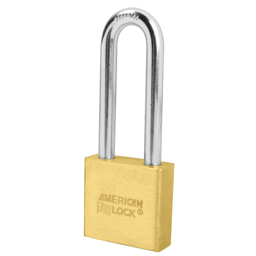 American Lock A5572 Solid Brass Padlock 2in (51mm) wide 3in tall shackle-American Lock-A5572KA-Keyed Alike-AmericanLocks.com