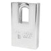 American Lock A6360 Shrouded Solid Steel (Chrome Plated) Padlock 2in (51mm) wide 1-1/8in tall shackle-Master Lock-A6360KA-Keyed Alike-AmericanLocks.com