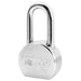American Lock A701 Solid Steel (Chrome Plated) Padlock 2-1/2in (64mm) wide 2in tall shackle-Master Lock-A701KA-Keyed Alike-AmericanLocks.com