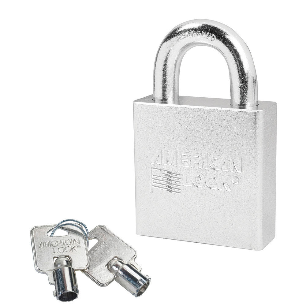 American Lock A5300 Rekeyable Shrouded Solid Steel Padlock, 5/16\" (8mm...