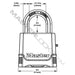 Master Lock M176XD 2in (51mm) Wide Magnum® Zinc Die-Cast Body Padlock ; Set Your Own Combination-Combination-Master Lock-M176XDLH-AmericanLocks.com