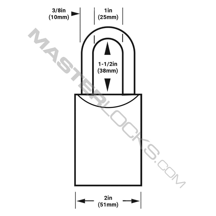 Master Lock 7053 Pro Series® Recodable Solid Steel Padlock 2" (51mm) Wide-Keyed-Master Lock-7053-AmericanLocks.com