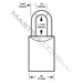 Master Lock 7053 Pro Series® Recodable Solid Steel Padlock 2" (51mm) Wide-Keyed-Master Lock-7053-AmericanLocks.com
