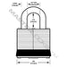 Master Lock 6 Laminated Brass Padlock 2in (51mm) Wide-Keyed-Master Lock-6-AmericanLocks.com