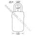 Master Lock 5424D Set Your Own Combination Light Up Dial Portable Lock Box 2-7/8in (72mm) Wide-Combination-Master Lock-5424D-AmericanLocks.com