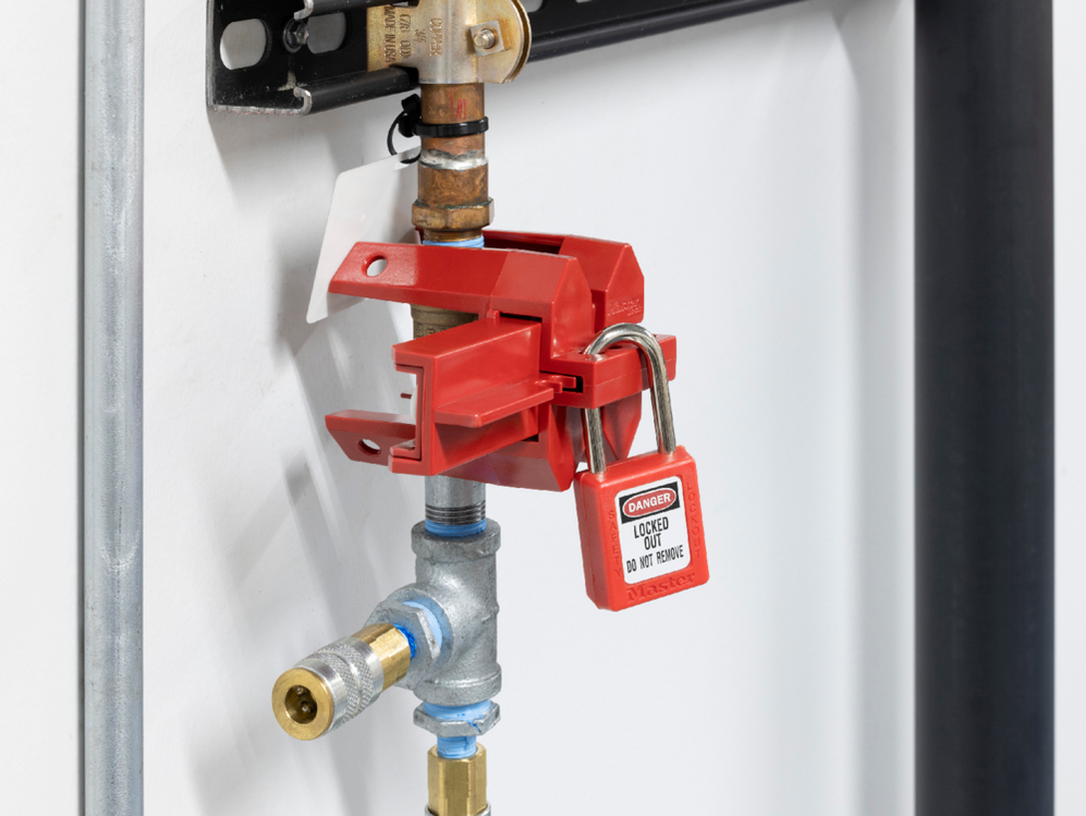 Field Lock Valve Master Lock S3080 Ball Valve Lockout — AmericanLocks.com