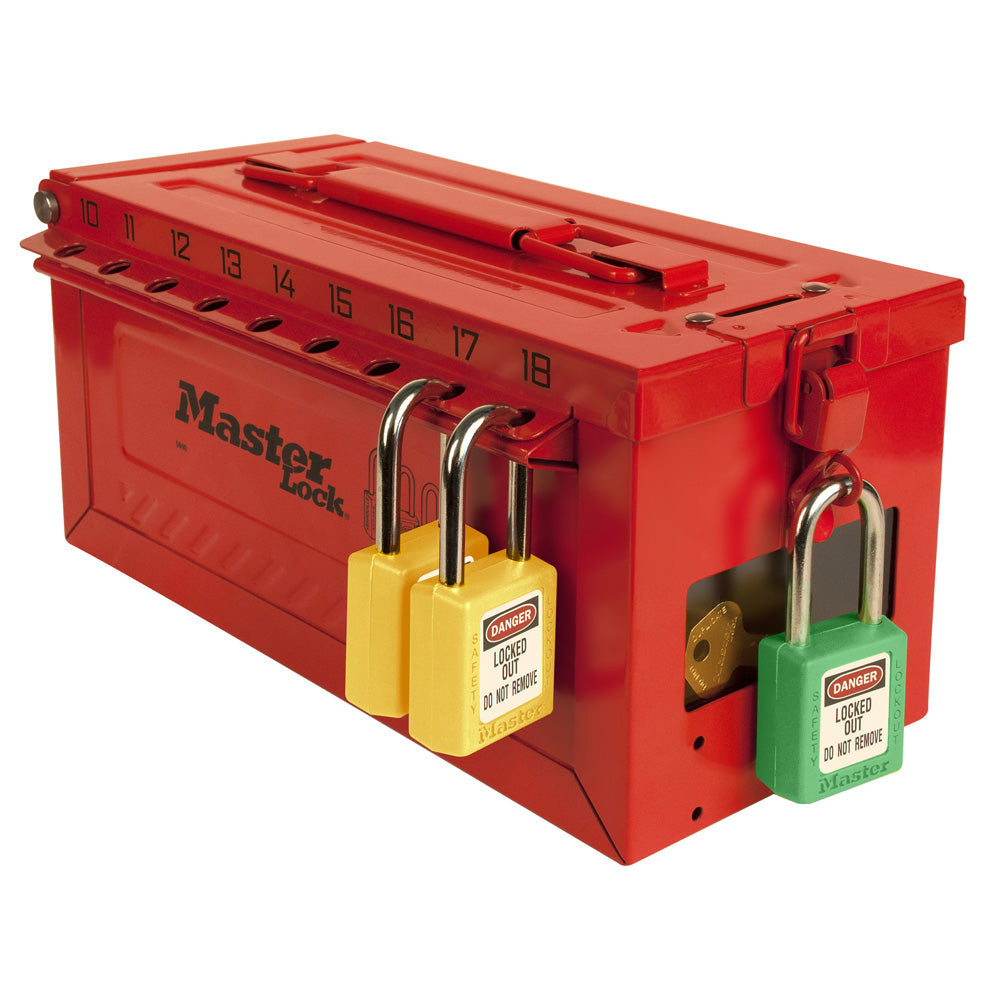 Master Lock S600 Portable Group Lockout Box with Key Window