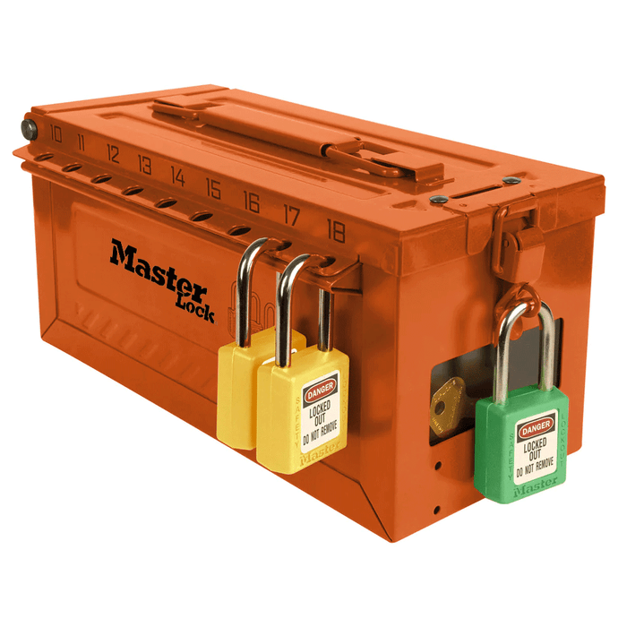 Master Lock S600 Portable Group Lockout Box with Key Window