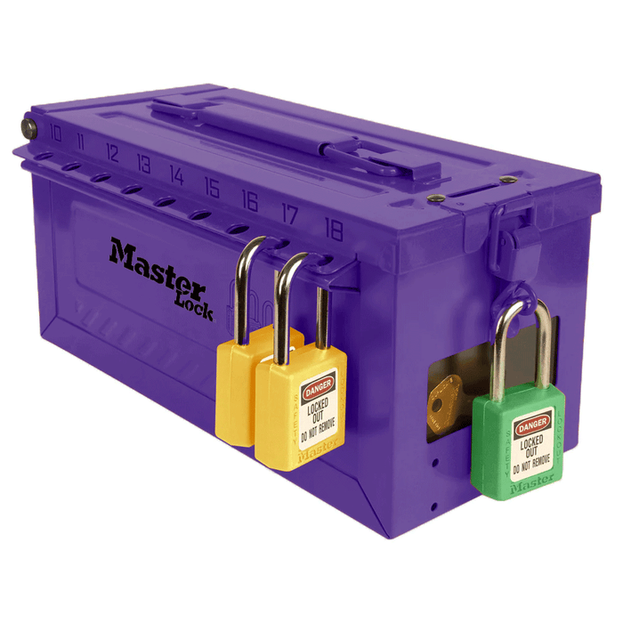 Master Lock S600 Portable Group Lockout Box with Key Window