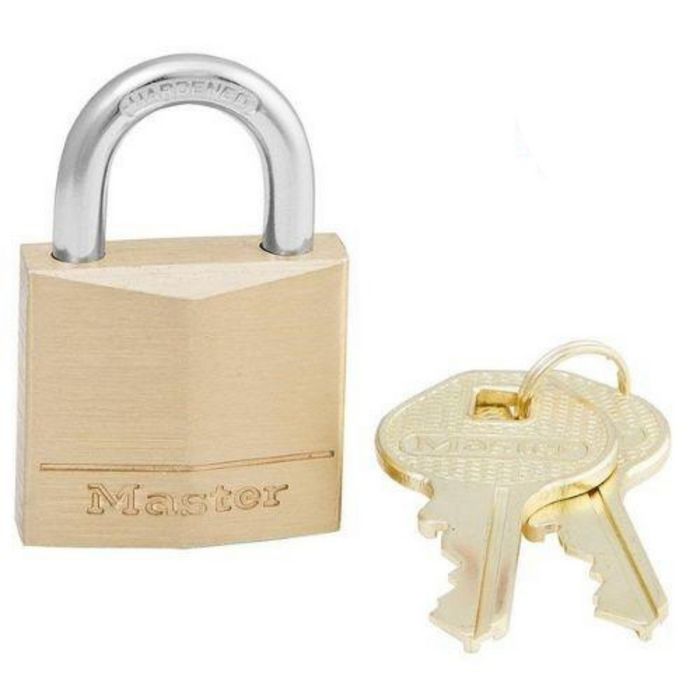 Master Lock 130D Solid Brass Body Padlock 1-3/16in (30mm) Wide-Keyed-Master Lock-130D-AmericanLocks.com