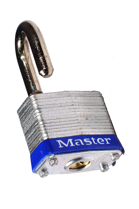 Master Lock 3 Laminated Steel Padlock 1-9/16in (40mm) Wide-Keyed-Master Lock-MasterLocks.com