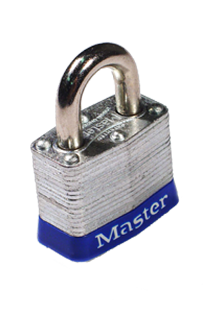 Master Lock 3 Laminated Steel Padlock 1-9/16in (40mm) Wide-Keyed-Master Lock-MasterLocks.com